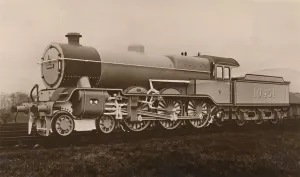 An L. M. S. Superheated Express Passenger Engine, 1927. Creator: Unknown