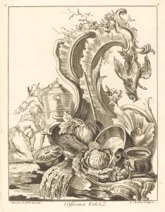 Pumpkin Prints: l Officieux Valet, 1736. Creator: Antoine Aveline