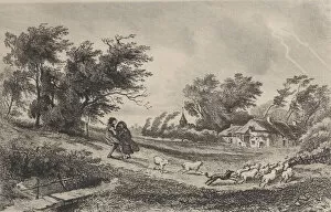 Images Dated 30th November 2020: L Orage, 1842. Creator: Charles Francois Daubigny
