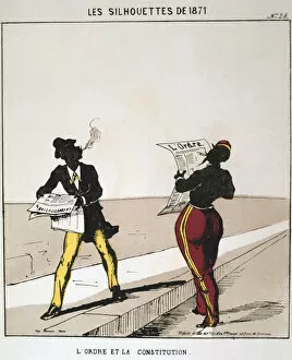 Images Dated 20th September 2005: L Ordre et la Constitution, 1871. from series Les Silhouettes de 1871. Paris Commune, 1871