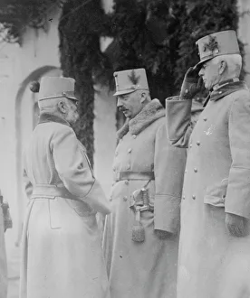 Saluting Prints: (l to r) Archdukes Friedrich and Peter Ferdinand