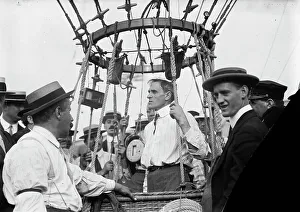 Ballooning Prints: L. Stevens, 1911. Creator: Bain News Service
