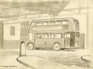 L. T. Garage, Chalk Farm, 1950. Creator: Shirley Markham