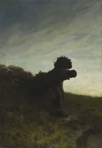 L ultima fatica del giorno (The Last Task of the Day), 1884. Creator: Segantini, Giovanni