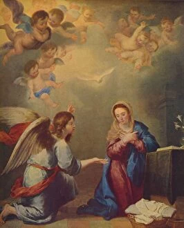 Aureliano De Beruete Gallery: La Anunciacion, (The Annunciation), 1660, (c1934). Artist: Bartolome Esteban Murillo