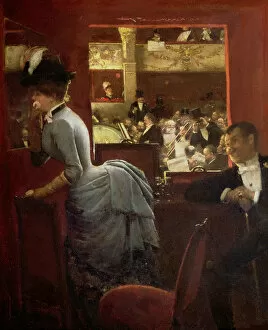 Cabaret Collection: La Baignoire, au theatre des Varietes (The Theatre Box at the Variety), 1883