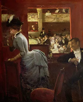 Belle Epoque Prints: La Baignoire, au theatre des Varietes (The Theatre Box at the Variety), 1883