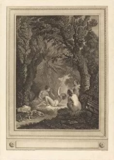 Niklas Lafrensen Gallery: La balancoire mysterieuse, 1784. Creator: Geraud Vidal