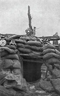 Deserted Prints: La bataille de la Somme; Pendules trouvees par nos soldats dans une cagna allemande de la