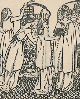 Perrault Prints: La Belle Au Bois Dormant, 1919. Artist: Lucien Pissarro