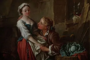 Persuasion Prints: La Belle Cuisinière, Pre 1735. Creator: Francois Boucher