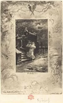 La Blanche Caroline (Pale Caroline), 1879 / 1880. Creator: Felix Hilaire Buhot