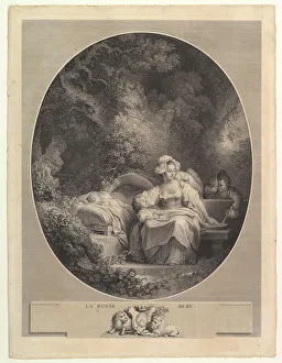 Fragonard Prints: La Bonne Mere. n. d. Creator: Nicolas de Launay