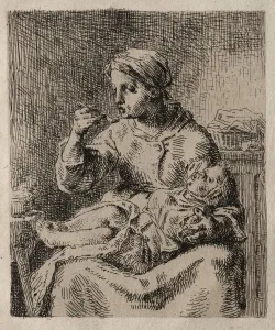 La Bouillee. Creator: Jean-Francois Millet (French, 1814-1875)