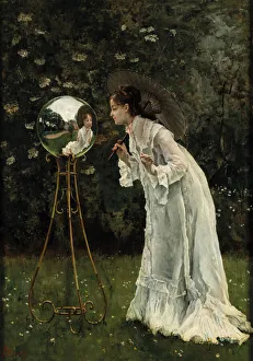 Stevens Prints: La Boule Argentee. Creator: Stevens, Alfred (1823-1906)