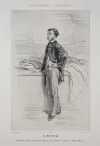 Paul Gavarni French Prints: La Boutique. Creator: Paul Gavarni (French, 1804-1866)