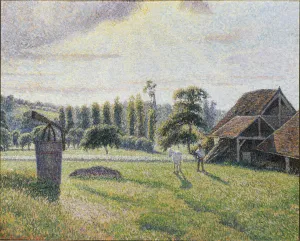 Country Landscape Prints: La Briqueterie Delafolie a Eragny, 1886-1887