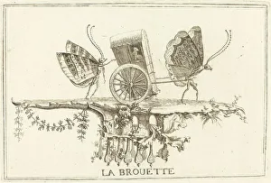 Saint Aubin Charles Germain Prints: La Brouette, in or after 1756. Creator: Charles-Germain de Saint-Aubin