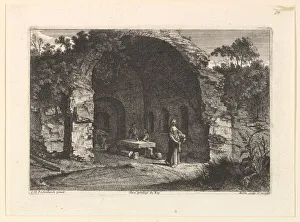 Grotto Collection: La Caffarella (ou Grotte d Egerie). Creator: Jean Morin