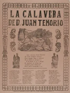 Spanish Text Prints: La Calavera de D. Juan Tenorio (The Calavera of D)