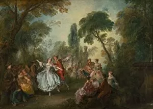 Ballet Dancer Collection: La Camargo Dancing, c. 1730. Creator: Nicolas Lancret