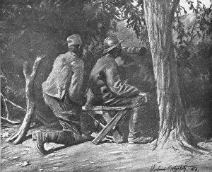 Macedonia Greece Prints: La Campagne Macedonienne; Sur le front de la 11e armee Serbe; un poste d'observation