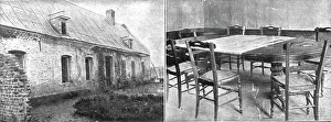 Headquarters Prints: La Capitulation Allemande; Le presbytere de homblieres qui fut la deuxieme etape des