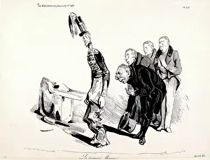 La Caricature (Journal) N.218. La Premiere Blessure, 1835. Creator: Honore Daumier