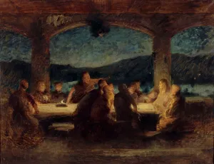 Last Supper Prints: La Cène, c.1898. Creator: Jean Alexandre Joseph Falguiere