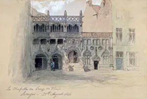 Bruges Prints: La Chapelle du Sang de Dieu, Bruges, 1846. Artist: Sir John Gilbert