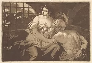 Dungeon Gallery: La charitéromain (Roman Charity), in an album containing Recueil de Compositions
