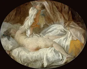 At The Toilet Collection: La Chemise enlevee (The Shirt Removed). Artist: Fragonard, Jean Honore (1732-1806)