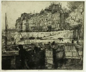 Maclaughlan Donald Shaw Prints: La Cité, Paris, 1900. Creator: Donald Shaw MacLaughlan
