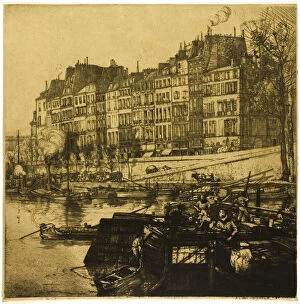 Riverside Gallery: La Cité, Paris, 1907. Creator: Donald Shaw MacLaughlan
