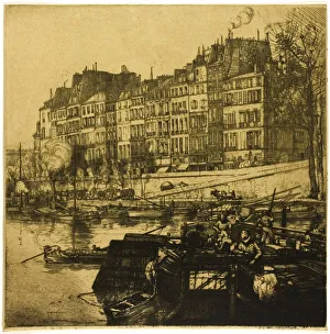 Maclaughlan Donald Shaw Prints: La Cite, Paris, 1907. Creator: Donald Shaw MacLaughlan
