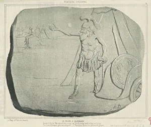 Trompe Loeil Prints: La colére d'Agamemnon, 19th century. Creator: Honore Daumier
