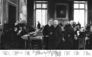 Briand Aristide Prints: La commission senatoriale de l'armee