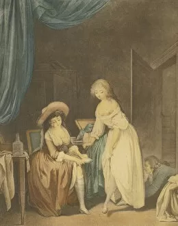 Undergarments Collection: La comparaison. Artist: Janinet, Jean-Francois (1752-1814)