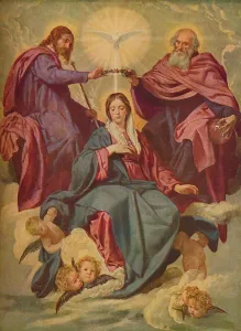 Diego Velazquez Gallery: La Coronacion de la Virgen, (Coronation of the Virgin ), 1635-1648, (c1934). Artist: Diego Velasquez