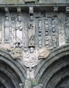 LA Corua Santiago De Compostela Catedral Portada De Platerias Con Las Figuras LA Corua Santiago De Compostela Catedral Portada De Platerias Con Las Figuras