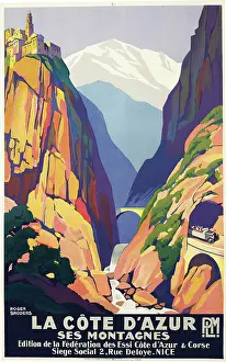 Railroad Prints: La Cote d'Azur, c1930. Creator: Broders