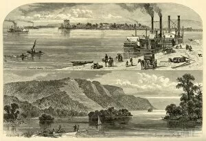 La Crosse, and Scenery Above, 1874. Creator: John J. Harley