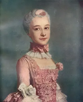 La Dame En Rose, 18th century, (1911). Artist: Francois Hubert Drouais