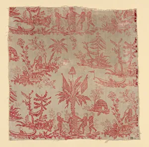 La Danse des Noirs (The Dance of the Blacks) (Furnishing Fabric), France, c. 1760