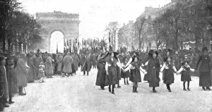 Streets Prints: La delivrance de l'Alsace et de la Lorraine celebree a Paris le 17 novembre 1918