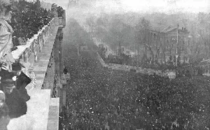 Streets Prints: La delivrance de l'Alsace et de la Lorraine celebree a Paris le 17 novembre 1918