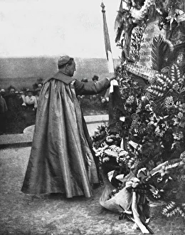 Commemorating Prints: La deuxieme commemoration de la victoire de la Marne; Mgr Lobbedey