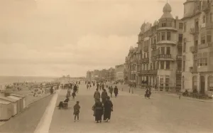 Tourist Prints: La Digue, (The Promenade), c1900. Creator: Unknown