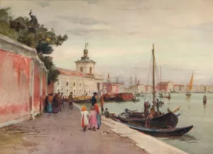 La Dogana, Venice, c1900 (1913). Artist: Walter Frederick Roofe Tyndale