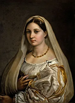 Raffaello Prints: La donna velata (The woman with the veil), 1516